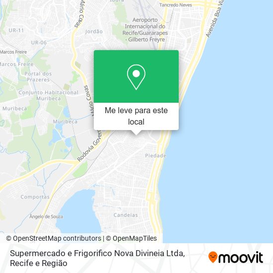 Supermercado e Frigorifico Nova Divineia Ltda mapa