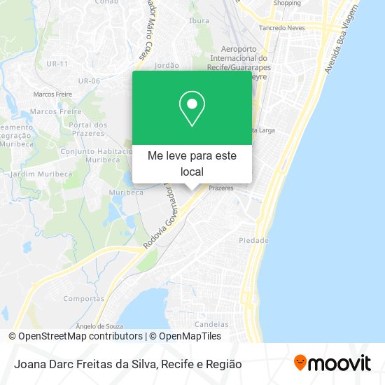 Joana Darc Freitas da Silva mapa