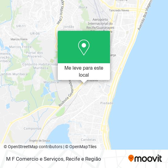 M F Comercio e Serviços mapa