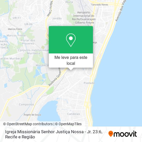 Igreja Missionária Senhor Justiça Nossa - Jr. 23:6 mapa