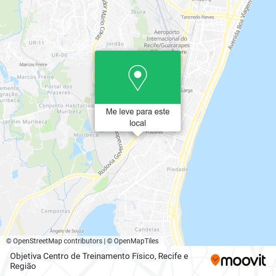 Objetiva Centro de Treinamento Físico mapa