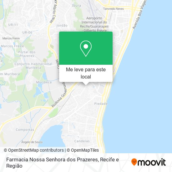 Farmacia Nossa Senhora dos Prazeres mapa