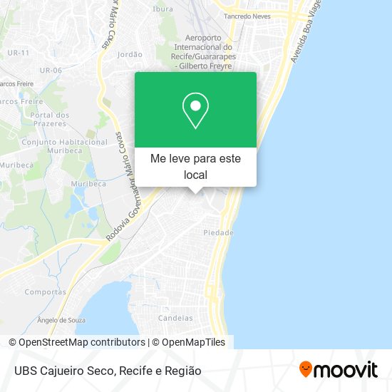 UBS Cajueiro Seco mapa