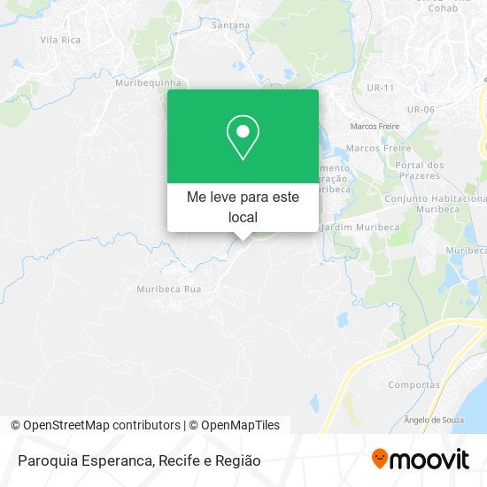 Paroquia Esperanca mapa