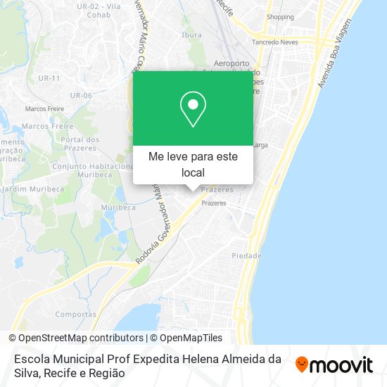 Escola Municipal Prof Expedita Helena Almeida da Silva mapa