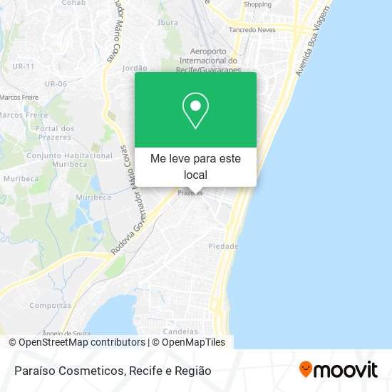 Paraíso Cosmeticos mapa