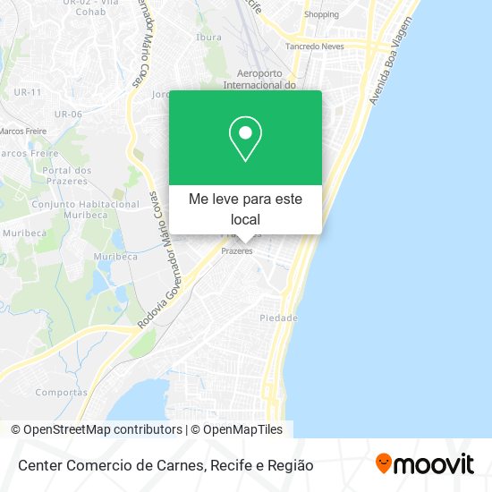 Center Comercio de Carnes mapa