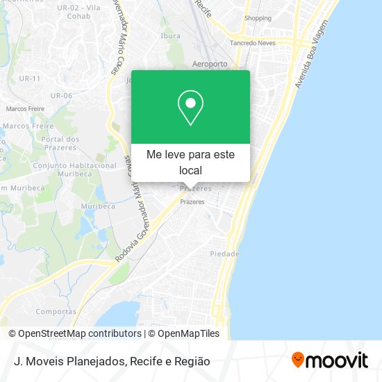 J. Moveis Planejados mapa
