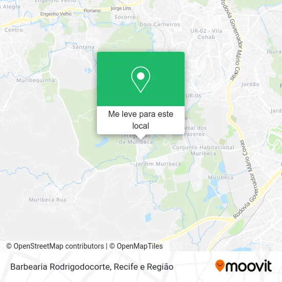 Barbearia Rodrigodocorte mapa