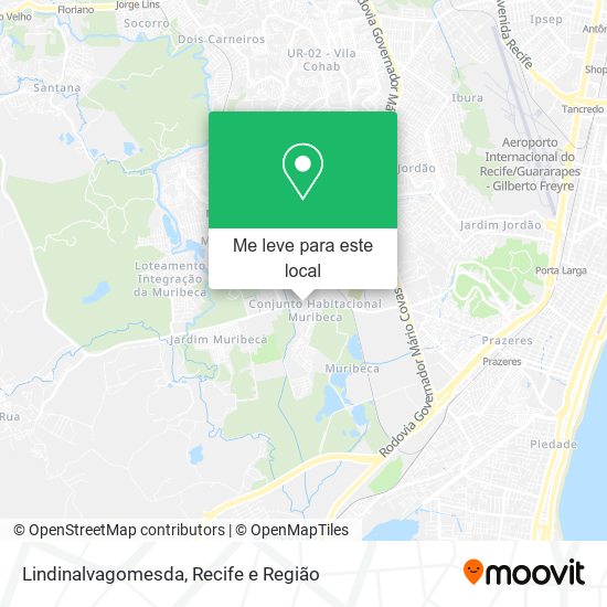Lindinalvagomesda mapa