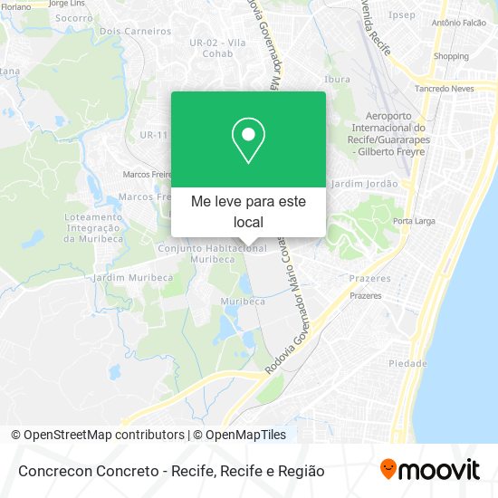 Concrecon Concreto - Recife mapa