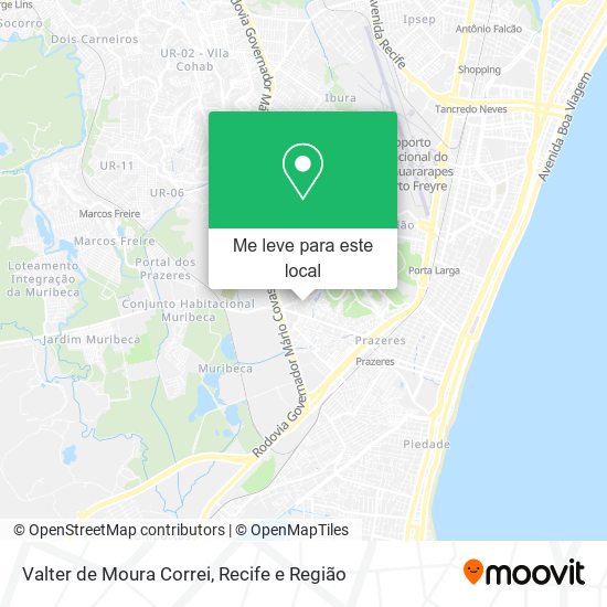 Valter de Moura Correi mapa