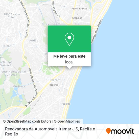 Renovadora de Automóveis Itamar J S mapa
