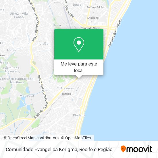 Comunidade Evangélica Kerigma mapa