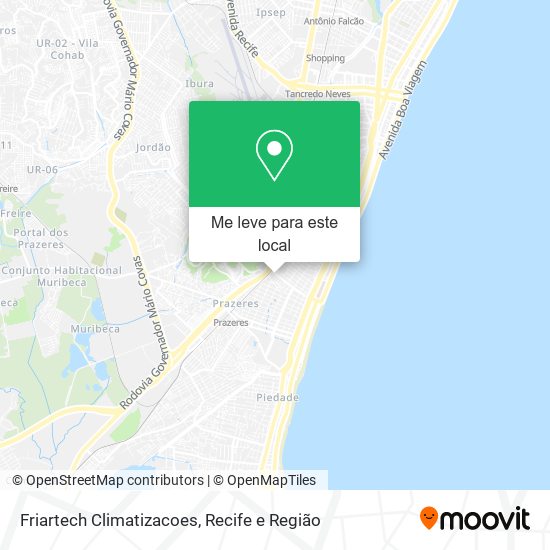 Friartech Climatizacoes mapa
