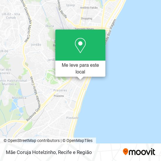 Mãe Coruja Hotelzinho mapa