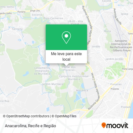 Anacarolina mapa