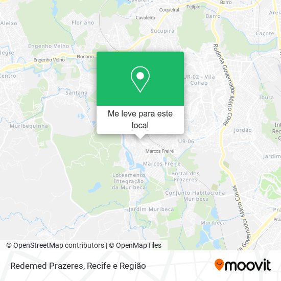 Redemed Prazeres mapa