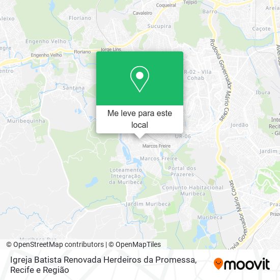 Igreja Batista Renovada Herdeiros da Promessa mapa