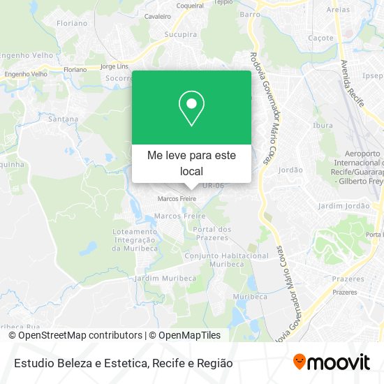 Estudio Beleza e Estetica mapa
