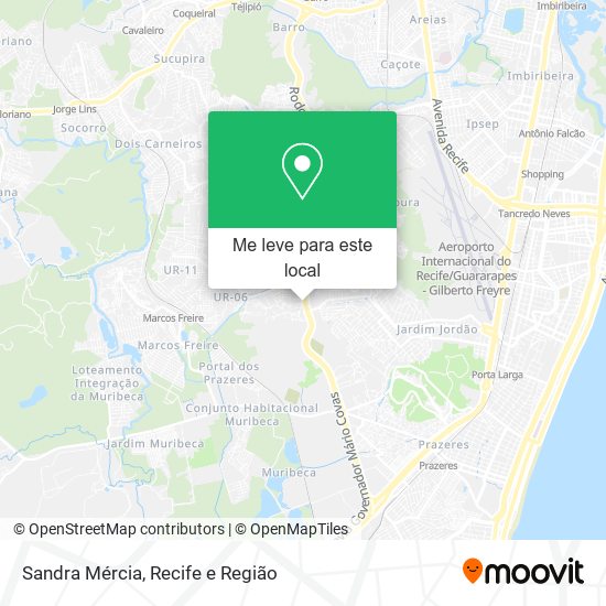 Sandra Mércia mapa