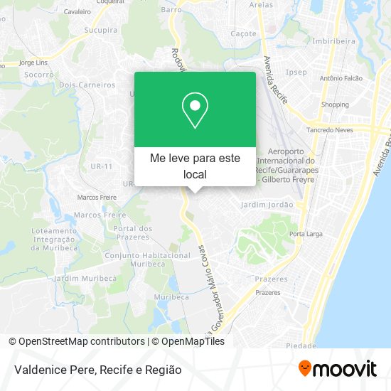 Valdenice Pere mapa