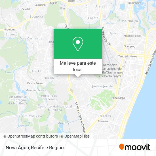 Nova Água mapa