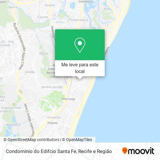 Condominio do Edifcio Santa Fe mapa