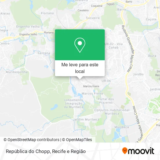 República do Chopp mapa