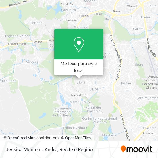 Jéssica Monteiro Andra mapa