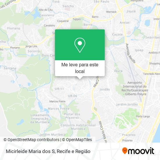 Micirleide Maria dos S mapa