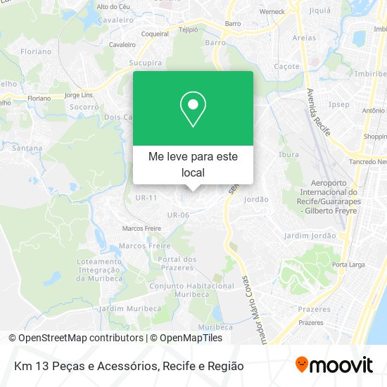 Km 13 Peças e Acessórios mapa