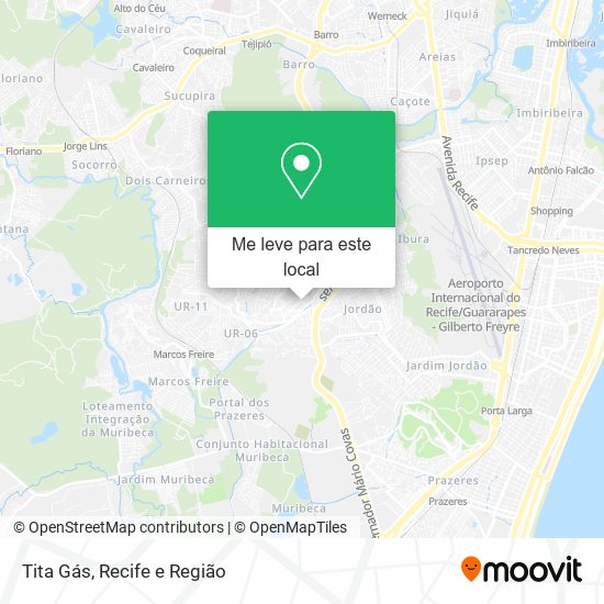 Tita Gás mapa