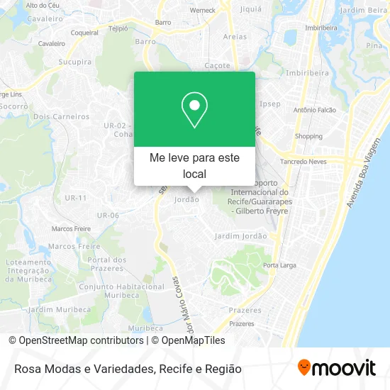 Rosa Modas e Variedades mapa