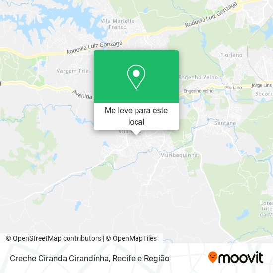 Creche Ciranda Cirandinha mapa
