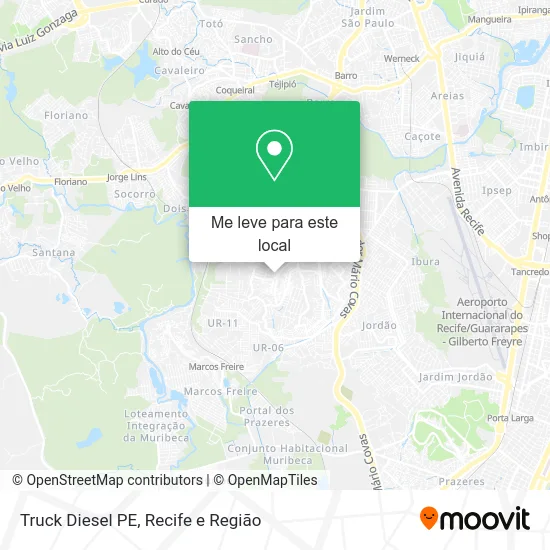 Truck Diesel PE mapa