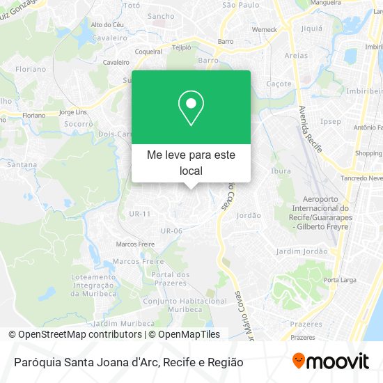 Paróquia Santa Joana d'Arc mapa