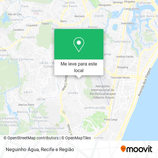 Neguinho Água mapa