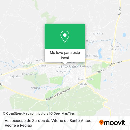 Associacao de Surdos da Vitoria de Santo Antao mapa