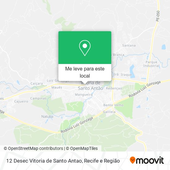 12 Desec Vitoria de Santo Antao mapa