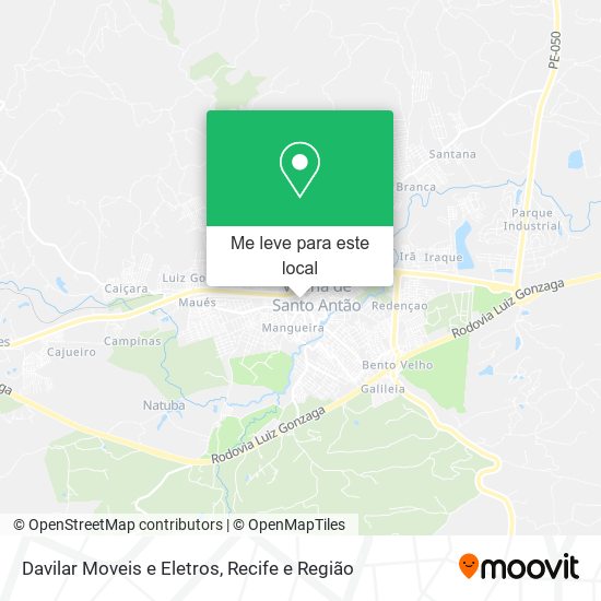 Davilar Moveis e Eletros mapa