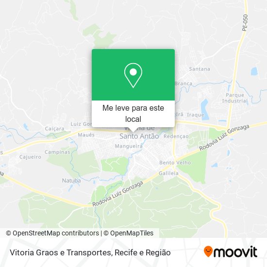 Vitoria Graos e Transportes mapa