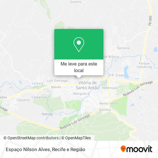 Espaço Nilson Alves mapa