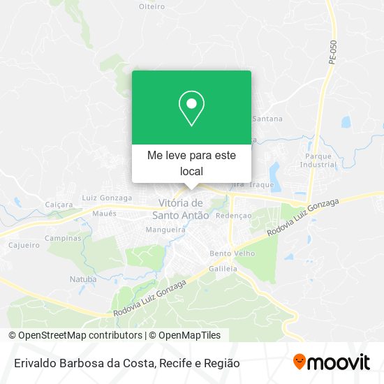 Erivaldo Barbosa da Costa mapa