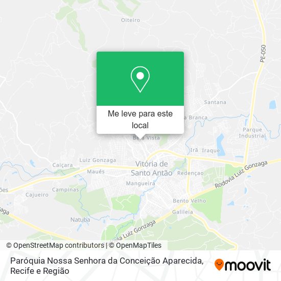 Paróquia Nossa Senhora da Conceição Aparecida mapa