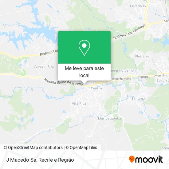 J Macedo Sá mapa