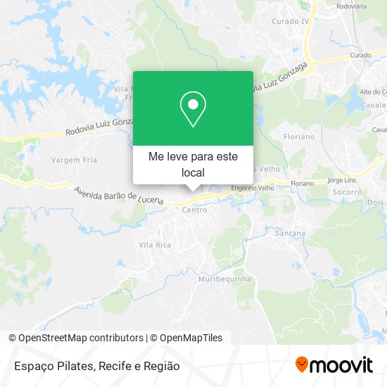 Espaço Pilates mapa