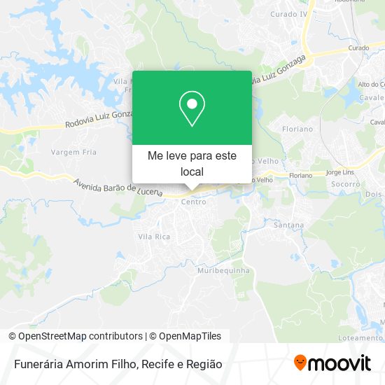 Funerária Amorim Filho mapa