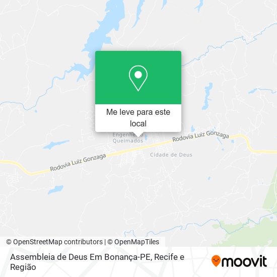 Assembleia de Deus Em Bonança-PE mapa