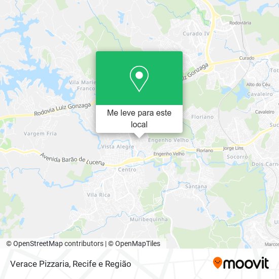 Verace Pizzaria mapa